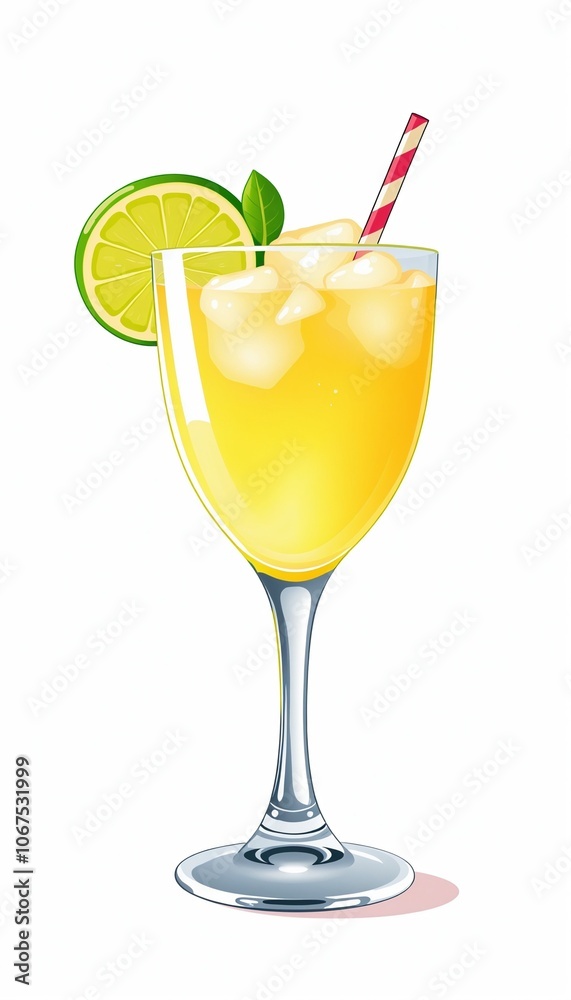 cartoonish glass mug filled with Daiquiri cartoonish glass mug filled with Daiquiri