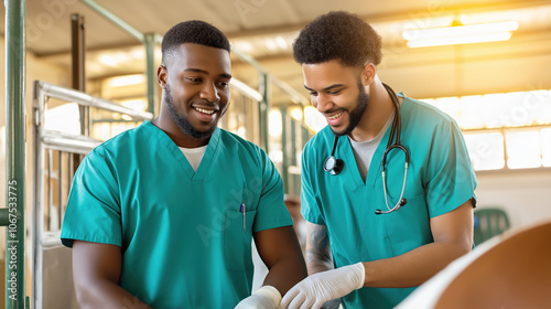 Veterinary team providing animal care with compassionate expertise photo