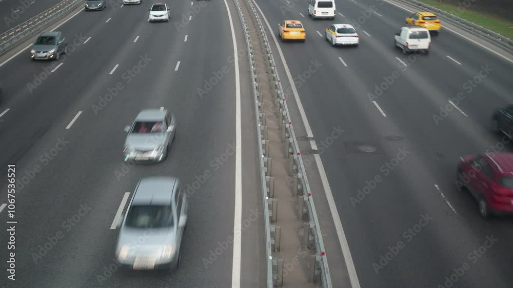 traffic on highway traffic on highway