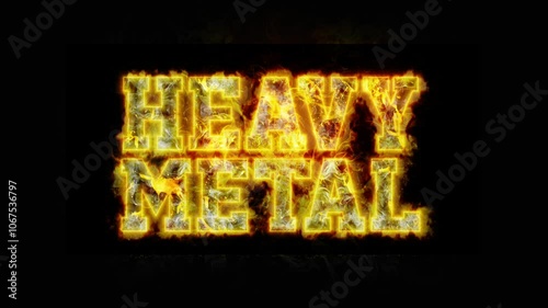 Heavy Metal Music Inferno Effect