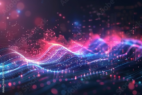 Vibrant Digital Waves