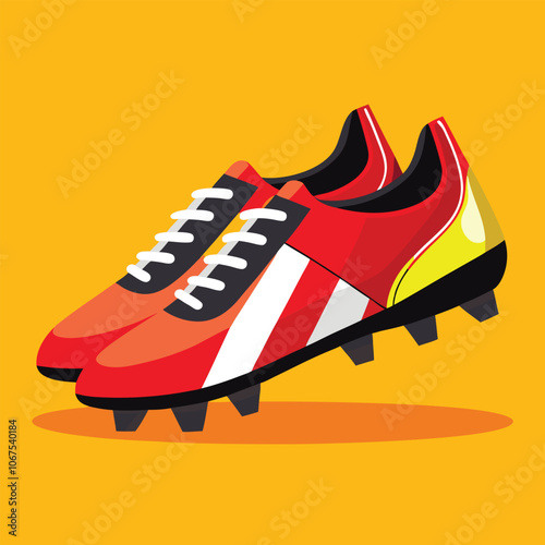 footballer boot vector