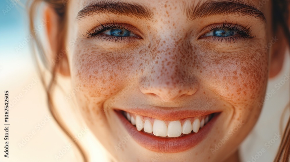 Woman with Freckles Close Up, Woman with Freckles Close Up,