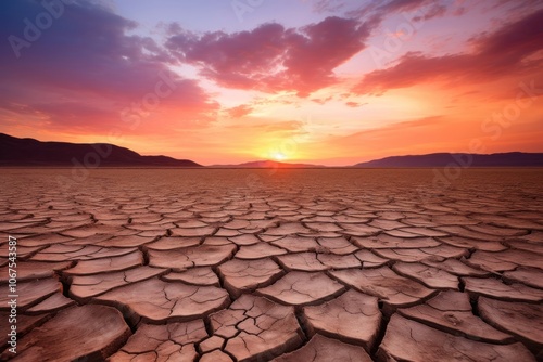 Dry lake bed outdoors horizon nature.