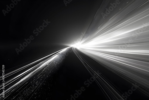 Dynamic Light Trails in a Dark Space