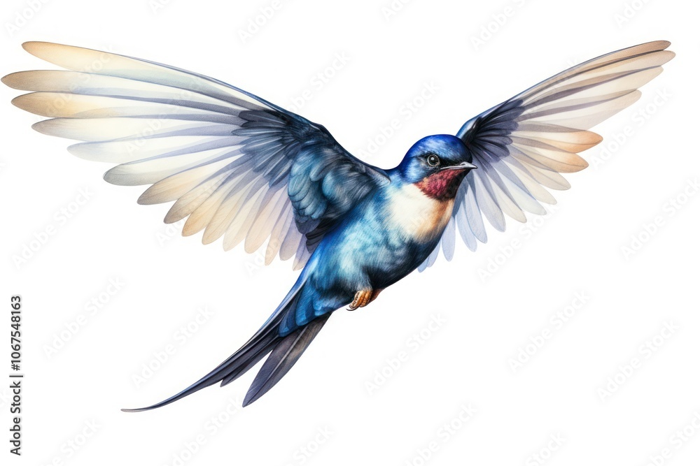 Obraz premium Swallow flying animal bird.