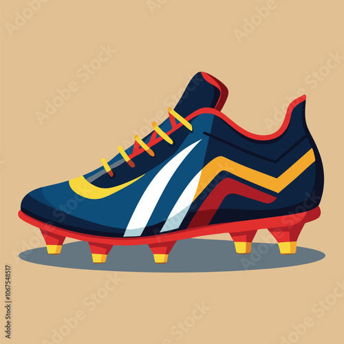 footballer boot vector