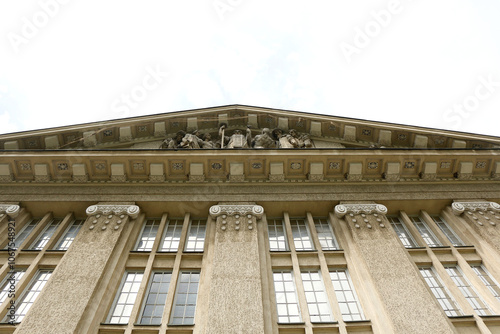 Beautiful Art Nouveau building of The Croatian State Archives in Zagreb, Croatia. photo