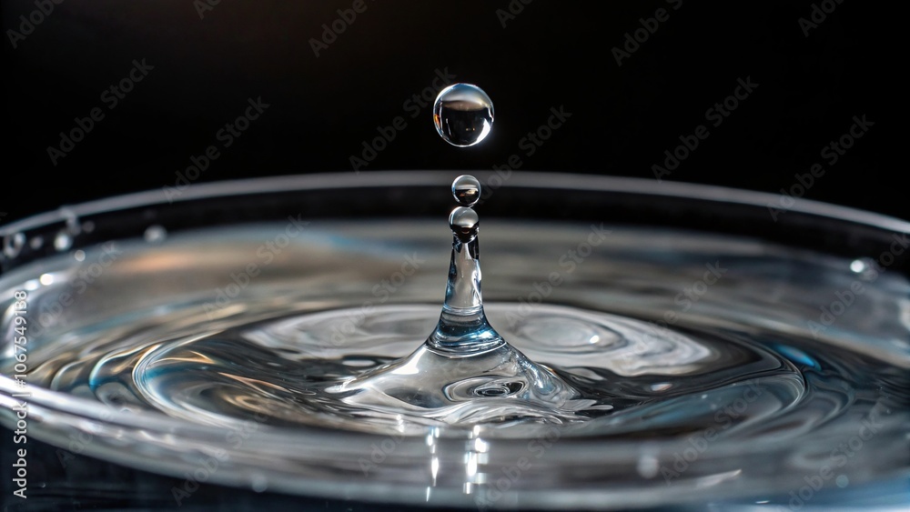 Close-up of a single droplet of water on the rim of a glass, fine texture, tiny details, condensation, glass Close-up of a single droplet of water on the rim of a glass, fine texture, tiny details, condensation, glass