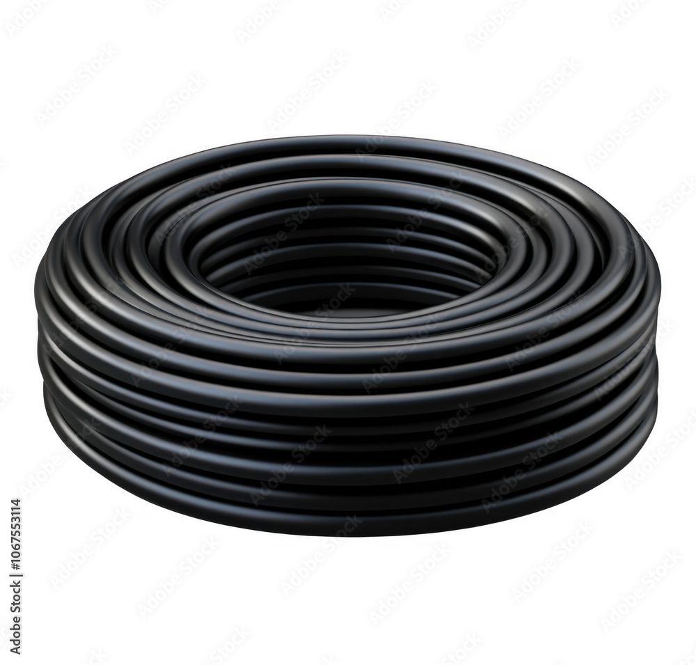 Plastic water pipe rolled into large rolls, insulated on a transparent background, png Plastic water pipe rolled into large rolls, insulated on a transparent background, png