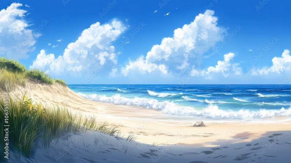 Sand, sea, sky and beach background Sand, sea, sky and beach background