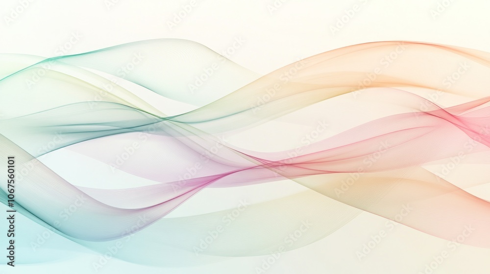 Abstract colorful waves on a white background. Abstract colorful waves on a white background.