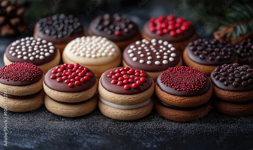 Cookie Sandwiches created with Generative AI Technology, ai, generative Cookie Sandwiches created with Generative AI Technology, ai, generative