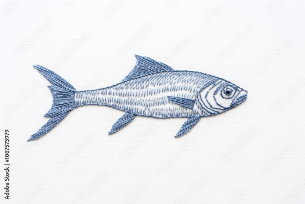 Naklejka premium Fish seafood animal sardine.