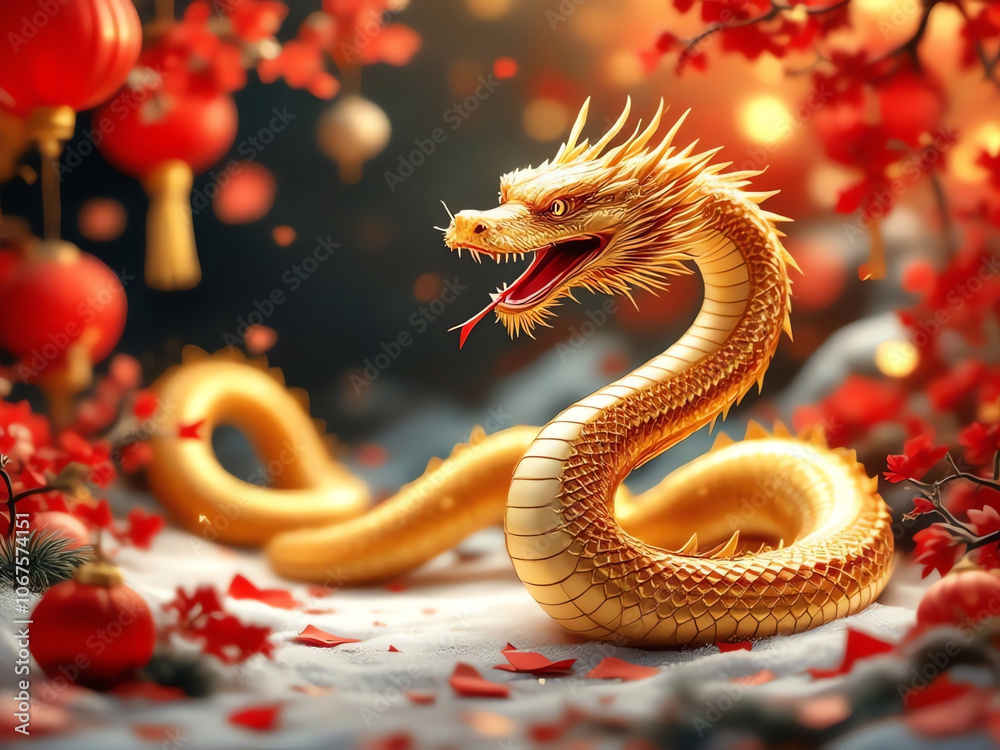 Obraz premium New Year 2025 Fireworks Display Over a City Skyline, Welcoming the New Year with a Burst of Color