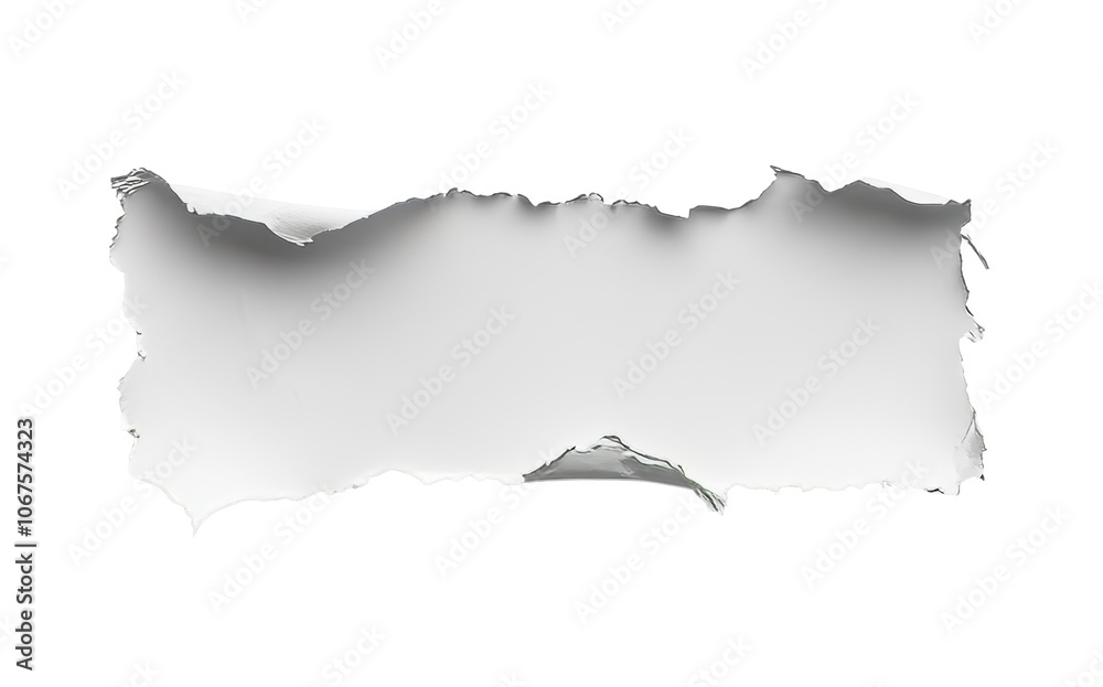 Torn paper with uneven edges, blank space Torn paper with uneven edges, blank space