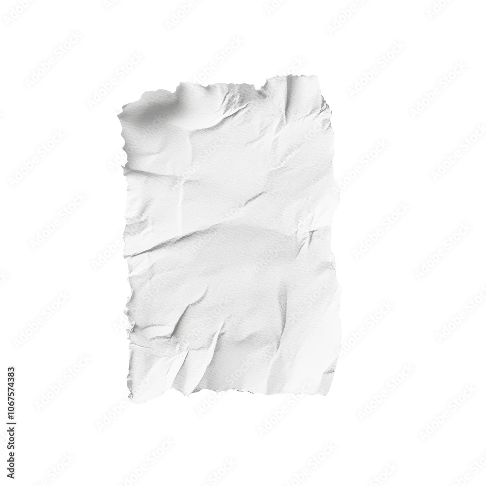 Crumpled white paper on a plain background Crumpled white paper on a plain background