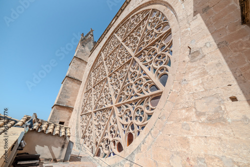 Cathedral of Santa Maria of Palma in palma de maillorca, spain, La Seu. photo