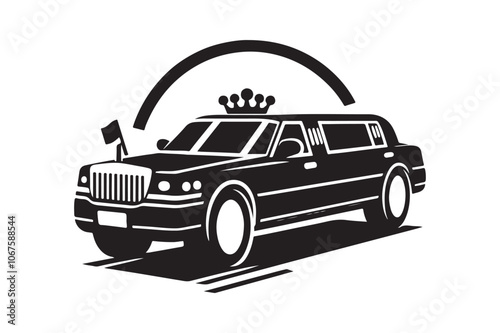 Stylish Limousine Silhouettes for Invitations, Posters & More