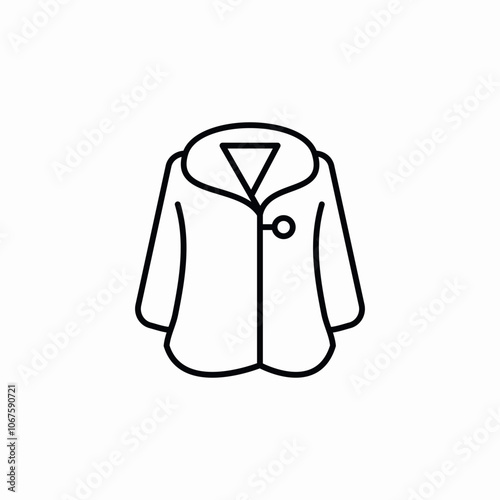 female coat icon sign vector