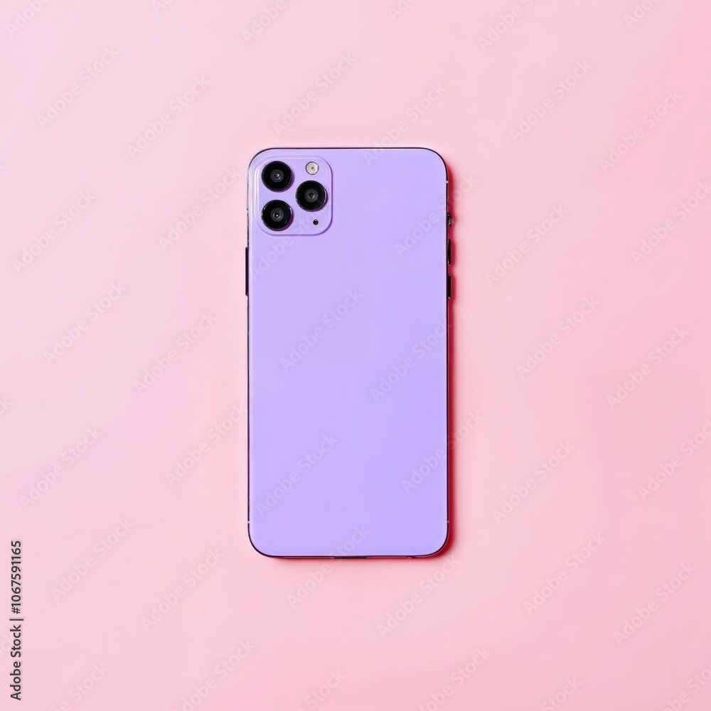 Showcase Stunning 3D Mockup of a Stylish Purple Smartphone on Vibrant Pink Background Showcase Stunning 3D Mockup of a Stylish Purple Smartphone on Vibrant Pink Background