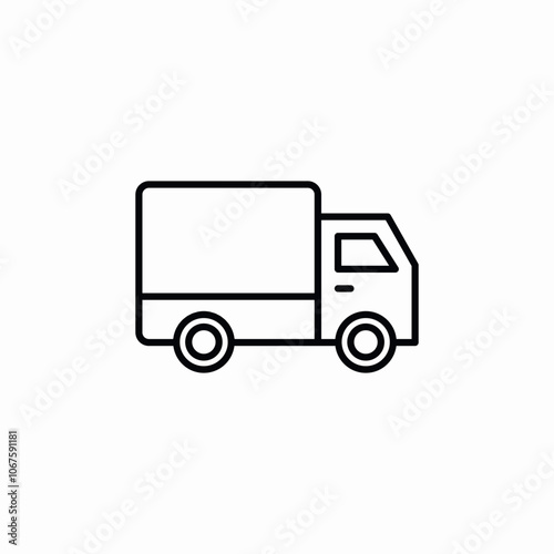 truck lorry delivery icon sign vector