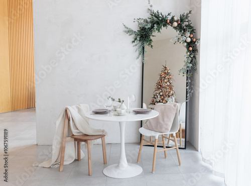 Christmas decoration in the apartment