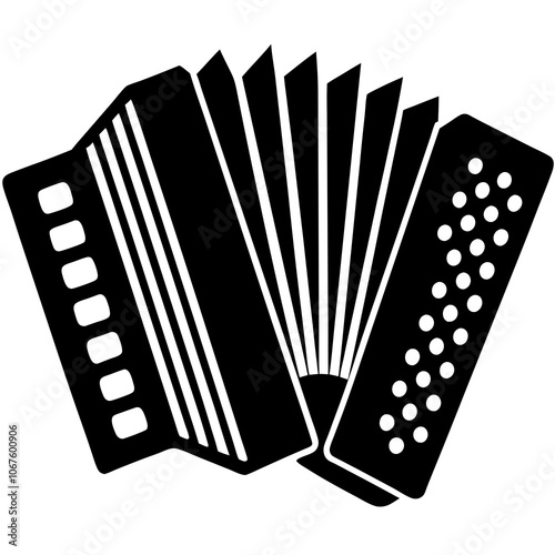 concertina isolated on white