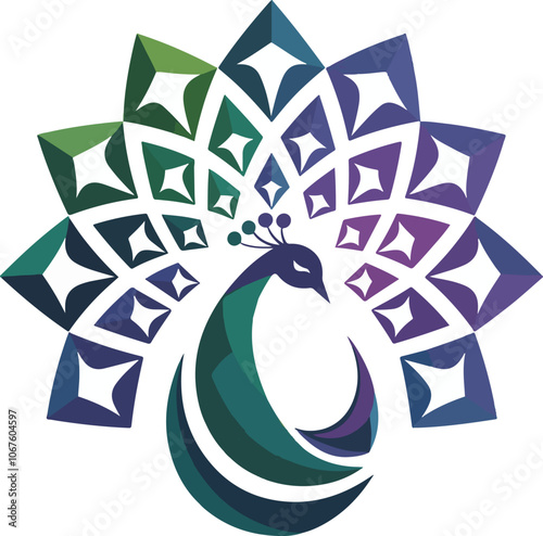 Elegant Peacock Logo Design