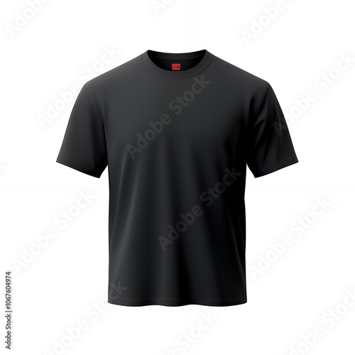 Black T-shirt Mockup.