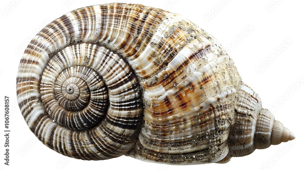 Close-Up of Spiral Seashell with Striped Pattern – Intricate Texture & Natural Spiral Design (PNG, Transparent Background) Close-Up of Spiral Seashell with Striped Pattern – Intricate Texture & Natural Spiral Design (PNG, Transparent Background)