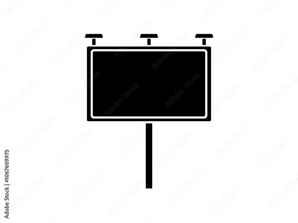 billboard advertising, marketing vector icon illustration, isolated on white billboard advertising, marketing vector icon illustration, isolated on white