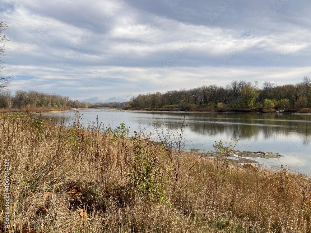 tranquil river view in autumn tranquil river view in autumn