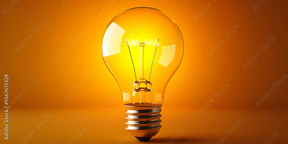 Close-up of glowing light bulb with warm background, ideal for cozy ambiance . illustration Close-up of glowing light bulb with warm background, ideal for cozy ambiance . illustration