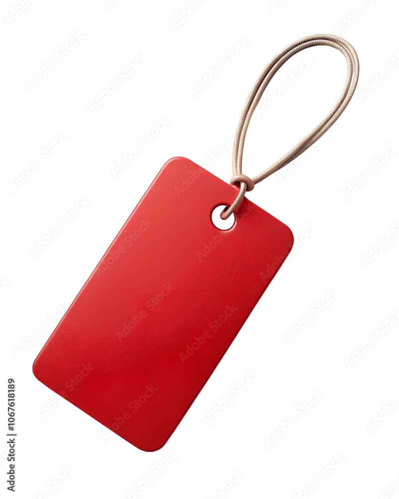 Fototapeta premium red price tag isolated