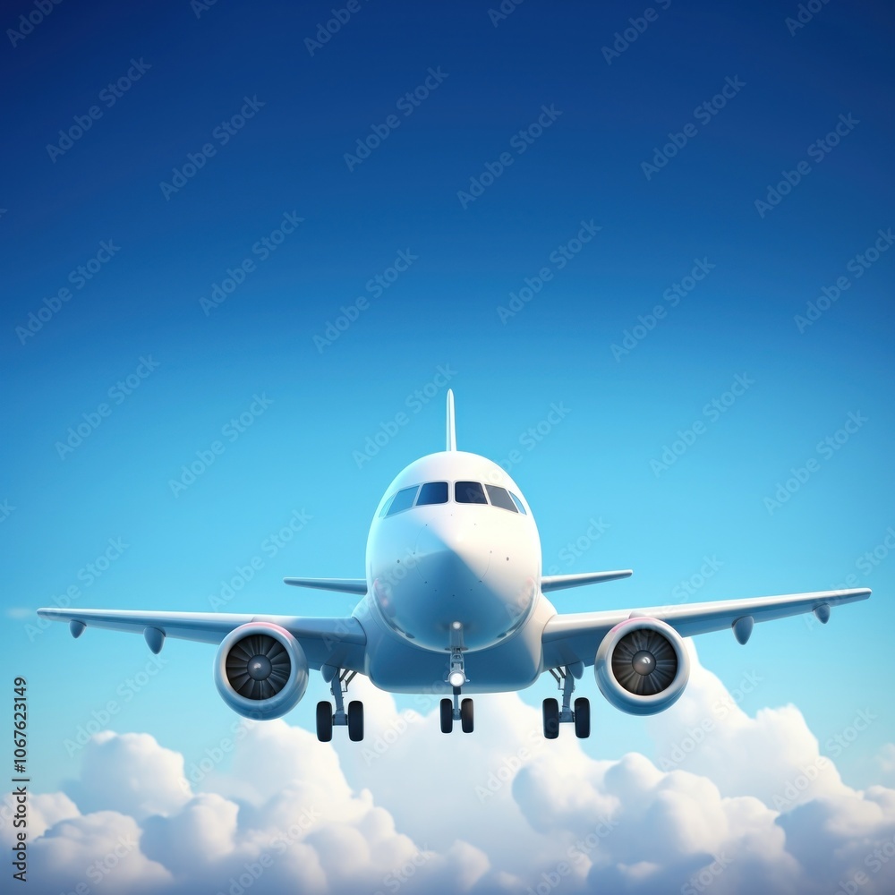 Obraz premium Airplane aircraft airliner vehicle.