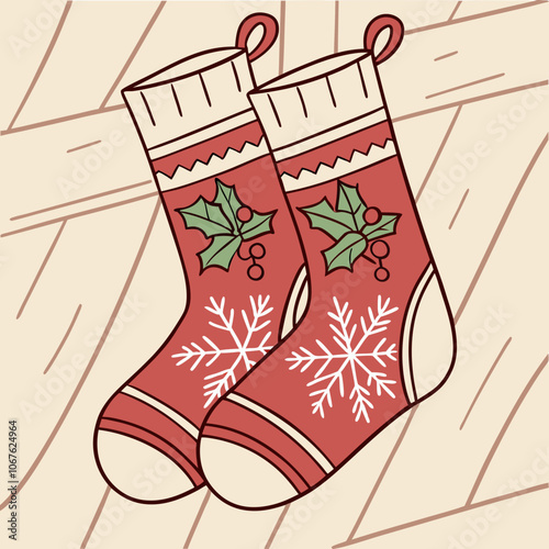 christmas stocking with gifts