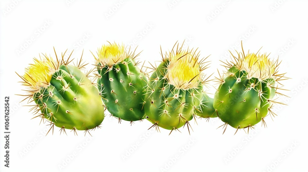 cactus tree isolated on white background cactus tree isolated on white background