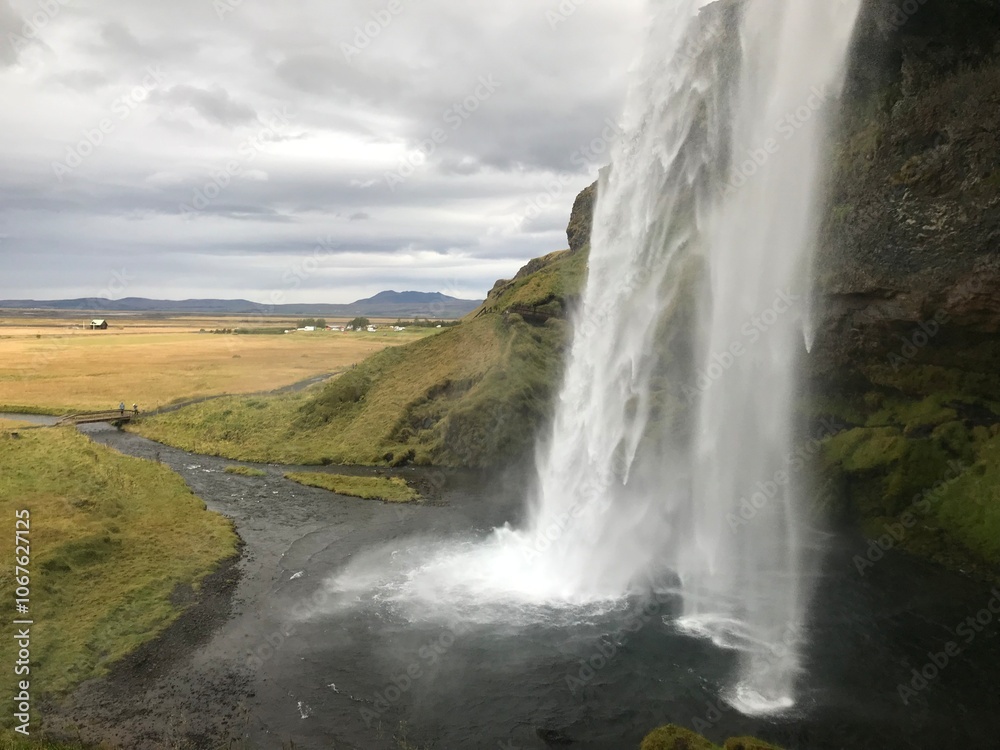 waterfall in iceland waterfall in iceland