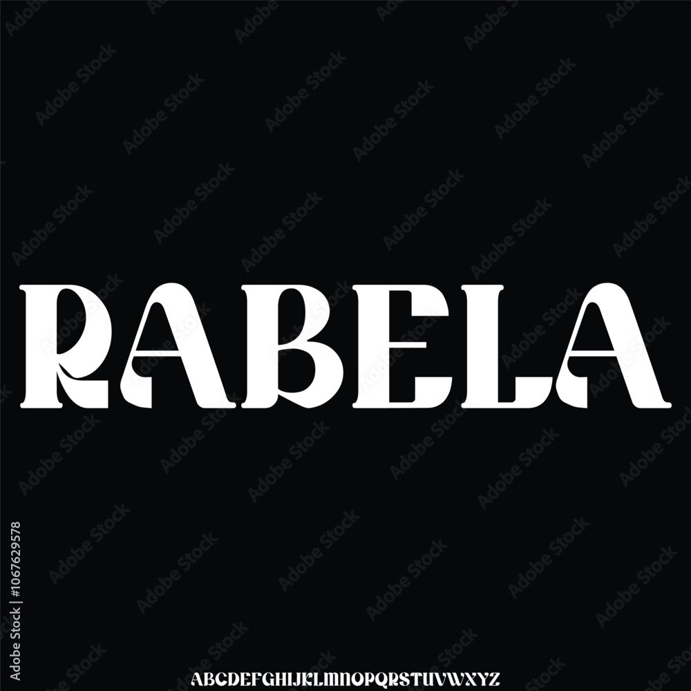 RABELA. the luxury and elegant font glamour style