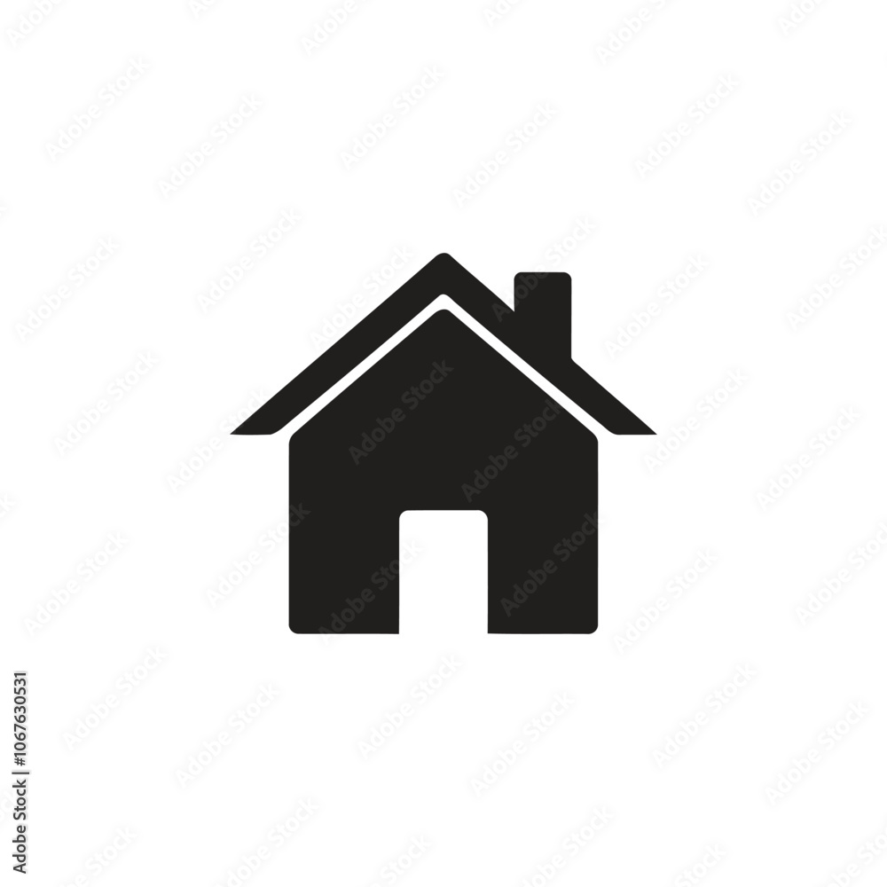 Black home icon design vector illustration Black home icon design vector illustration