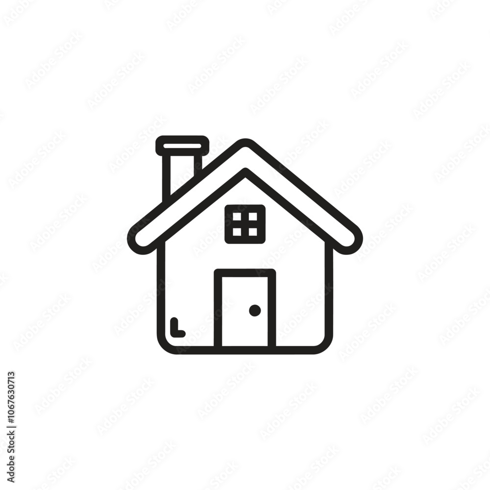Fototapeta premium Black home icon design vector illustration