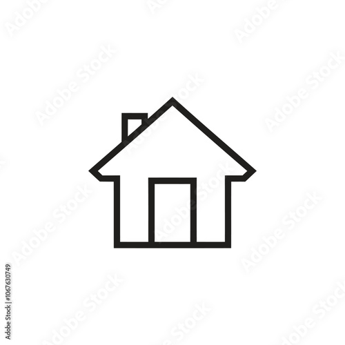 Set of hand drawn different home & house icon vector