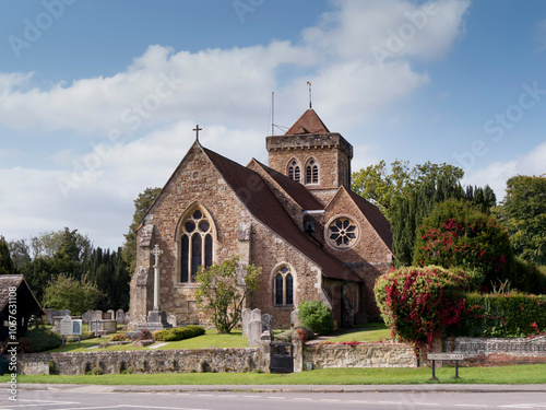 Obraz na płótnie europe, UK, England, Sussex, Chiddingfold church w salonie