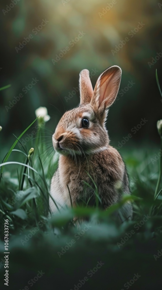 Fototapeta premium Bunny wildlife animal rodent.