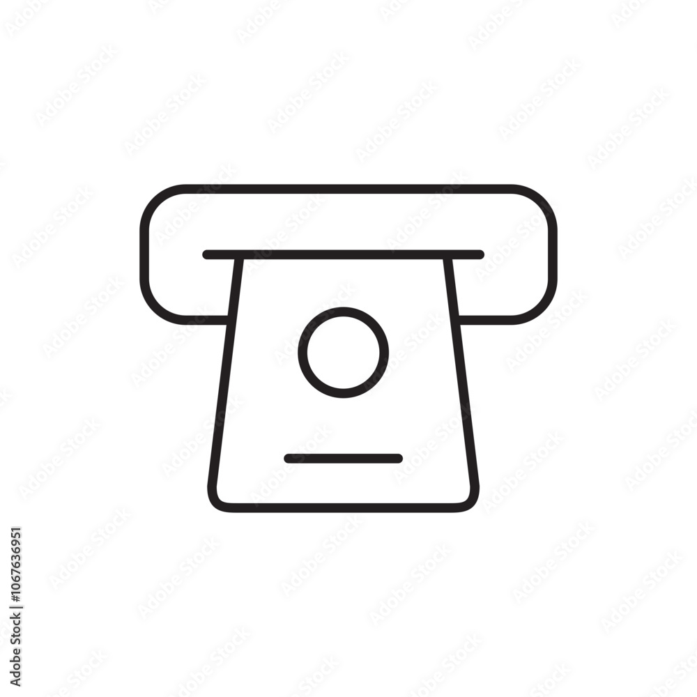 Cash Withdraw Icon with ATM Symbol, Representing Cash Withdrawal, ATM Transactions, and Accessing Wallet Balance Cash Withdraw Icon with ATM Symbol, Representing Cash Withdrawal, ATM Transactions, and Accessing Wallet Balance