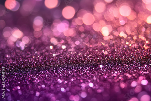 Pink and purple glitter bokeh background