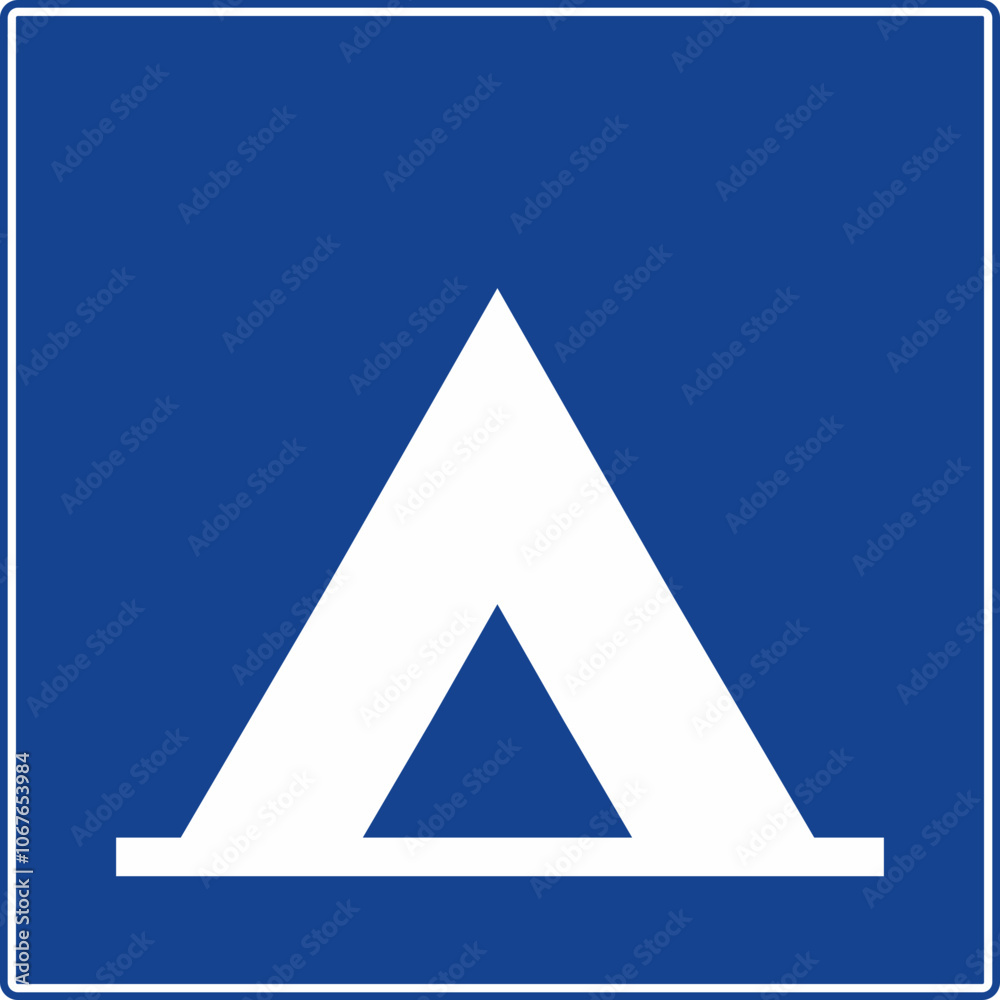Fototapeta premium Camping Area Sign