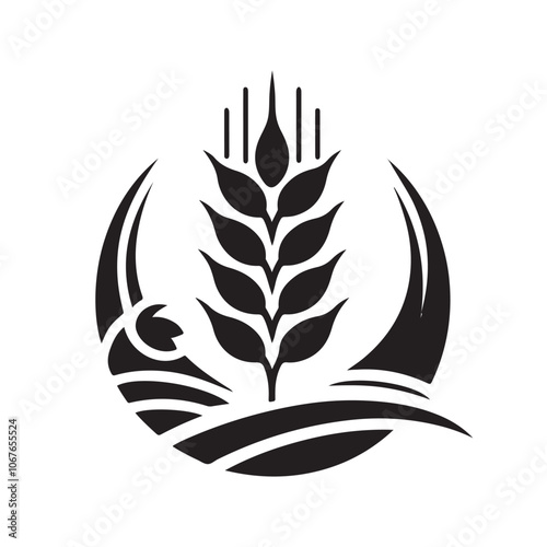 Elegant Wheat Bundle Silhouette Vectors for Farm and Nature Designs