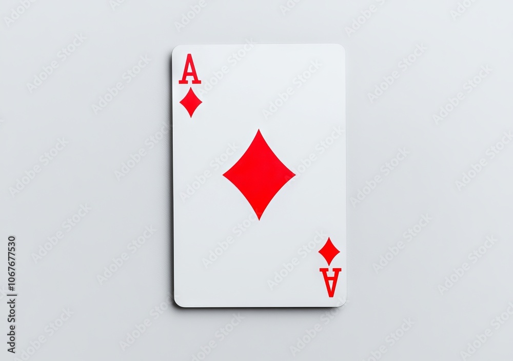 Clipping path of ace diamonds on white for poker and gambling Clipping path of ace diamonds on white for poker and gambling
